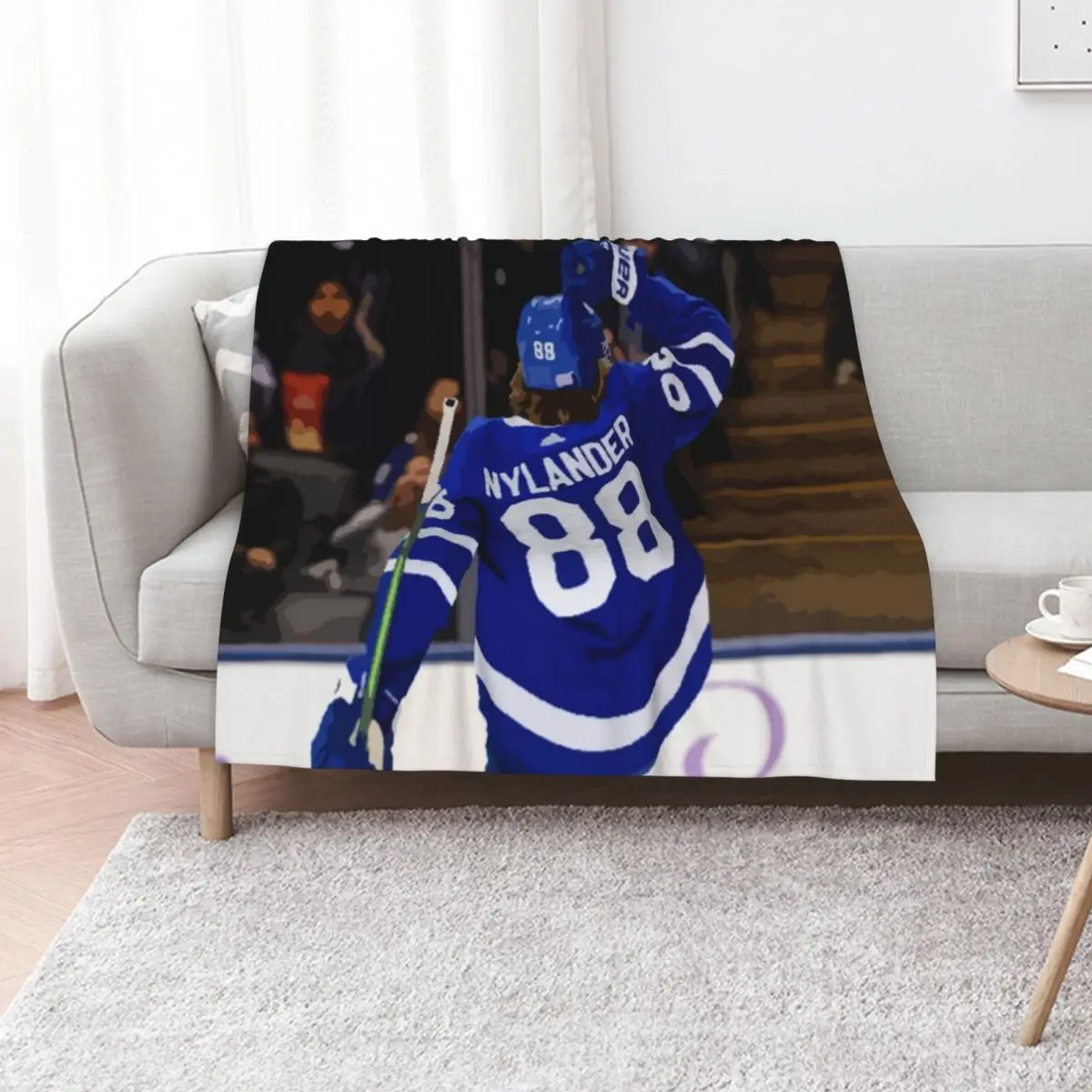 William Nylander Goal Celebration Painting Throw Blanket valentine gift ideas Beach Hairys Picnic Decorative Throw Blankets