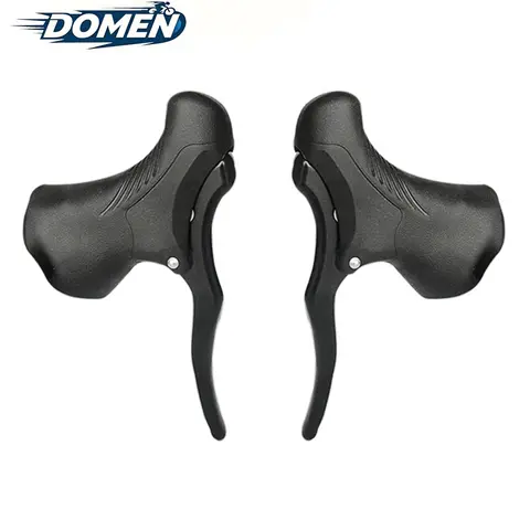 DOMEN-mango de freno antideslizante para bicicleta de montaña, palancas de freno delanteras y traseras de aluminio, barra de caída, freno de manillar