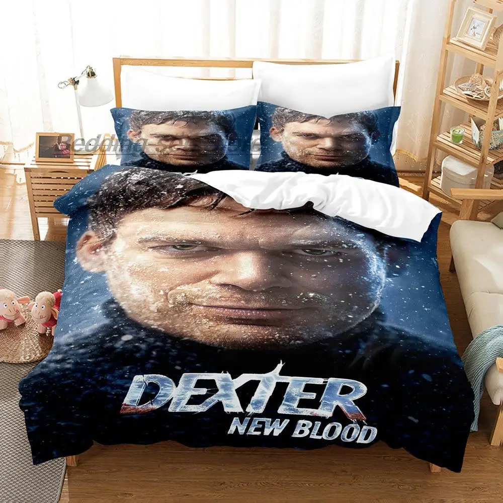 Dexter New Blood Bedding Set Single Twin Full Queen King Size Bed Set Aldult Kid Bedroom Duvetcover Sets 3D Print bed sheet set