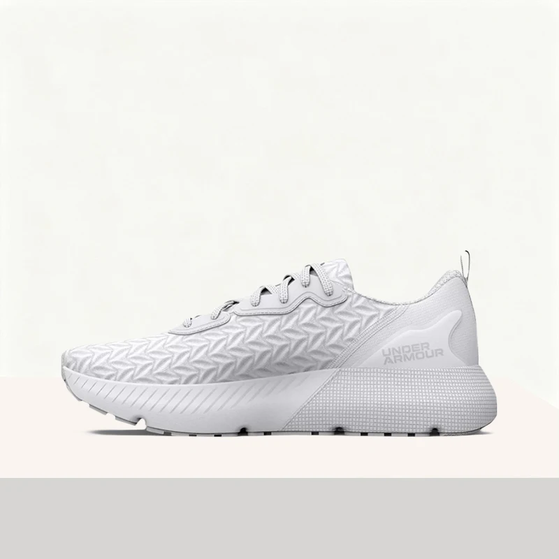 Under Armour HOVR Mega 3 White Comfortable Stylish Durable Cushioned Low-Top Lace-Up Running Women Casual Shoe 3025313-100