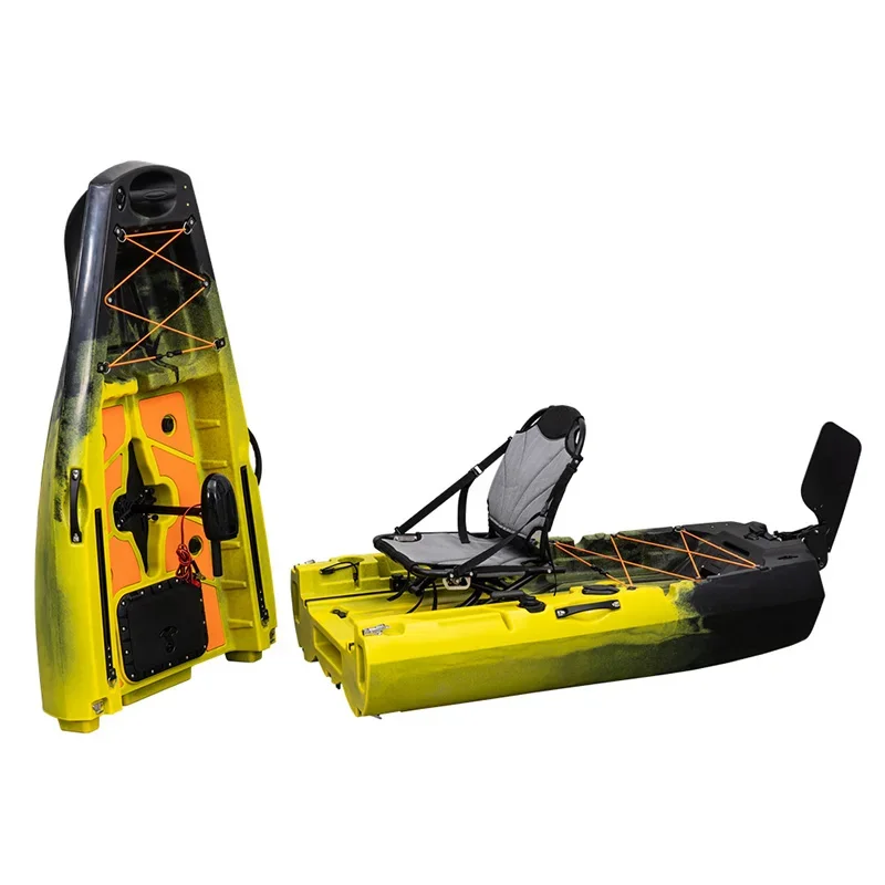 1PC Pedals Detachable Foldable Kayak with Electric Motor New Designed A06024 1 Person Modular Fishing Kayak