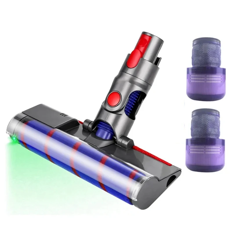 For Dyson V11 V15 Vacuum Cleaner Electric Floor Brush Head+HEPA Filter Accessories