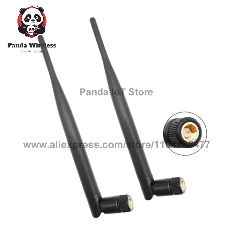 2 قطعة 19.5 سنتيمتر 2.4 جرام 4 جرام 433 متر 868/915 متر ميجا هرتز LoRa هوائي داخلي أومني المطاط الجوي 5dBi كسب SMA ذكر + 15 سنتيمتر تمديد كابل محول