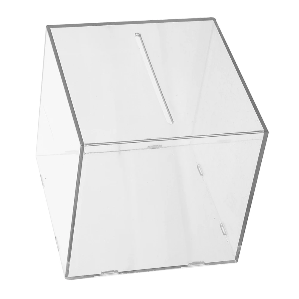 

Clear Acrylic Piggy Bank Reusable Coin Storage Jar Desktop Saving Pot Adult Home Decor Break Box Bank