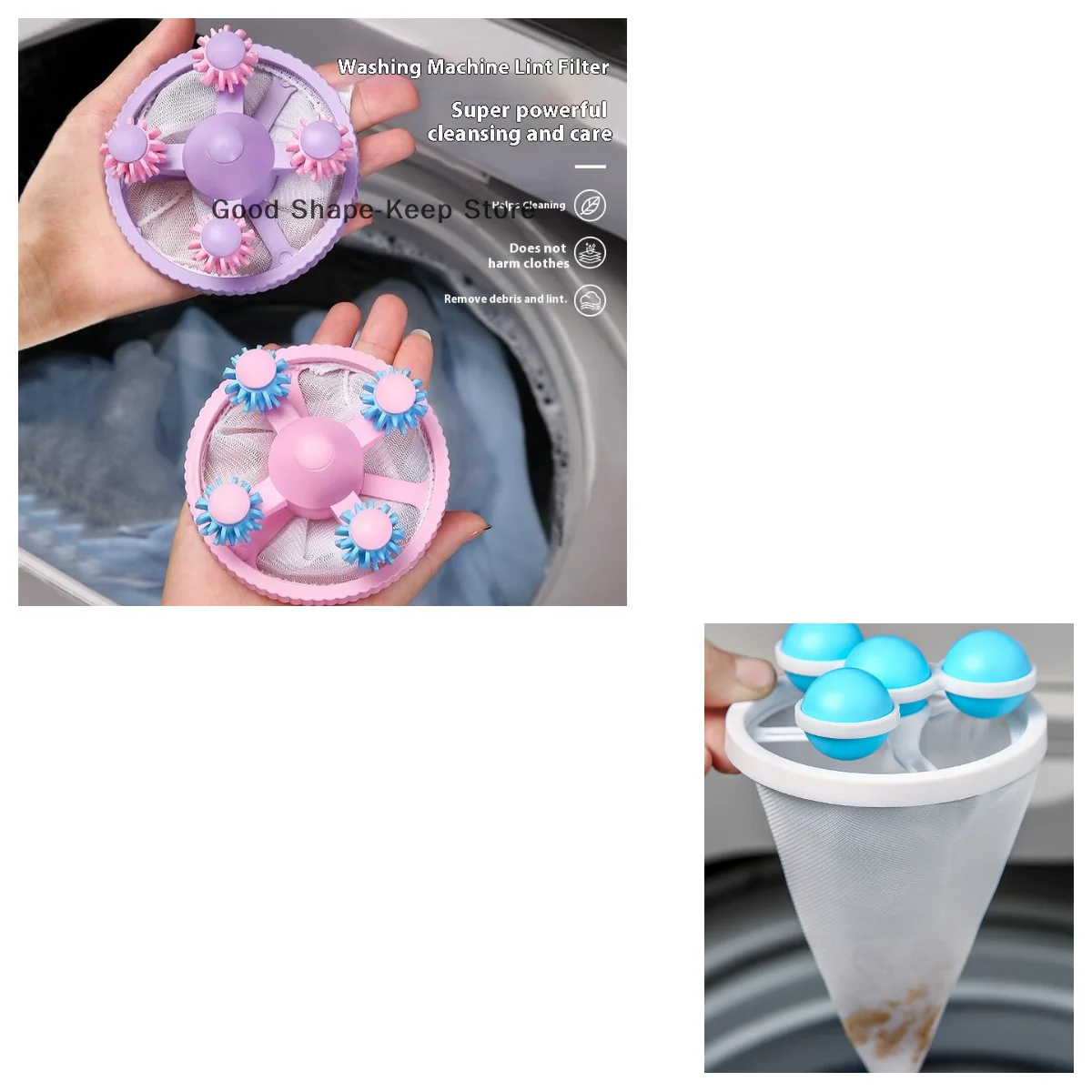 Filtro de lavadora, filtrado de pelo flotante, eliminación de malla, recogedor de ropa, bolsa de residuos, bola de lavado, bolsa de filtro de lavadora, 1 ud.