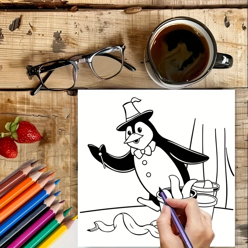 28 صفحة كتاب تلوين الحيوانات الشبح لتقليل التوتر للبالغين |   كتاب تلوين لتخفيف التوتر وتقليل المزاج