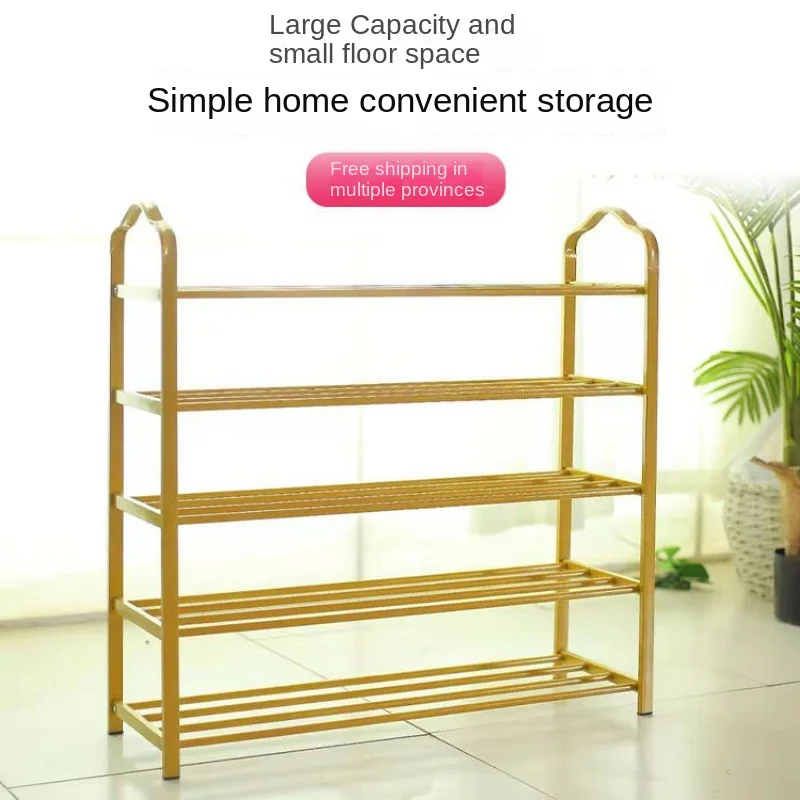 

Iron Shoes Rack Multifunctional Multi-layer Home Storage Door Rental House Door Shelf Shoe Cabinets Rack Organizer Furniture