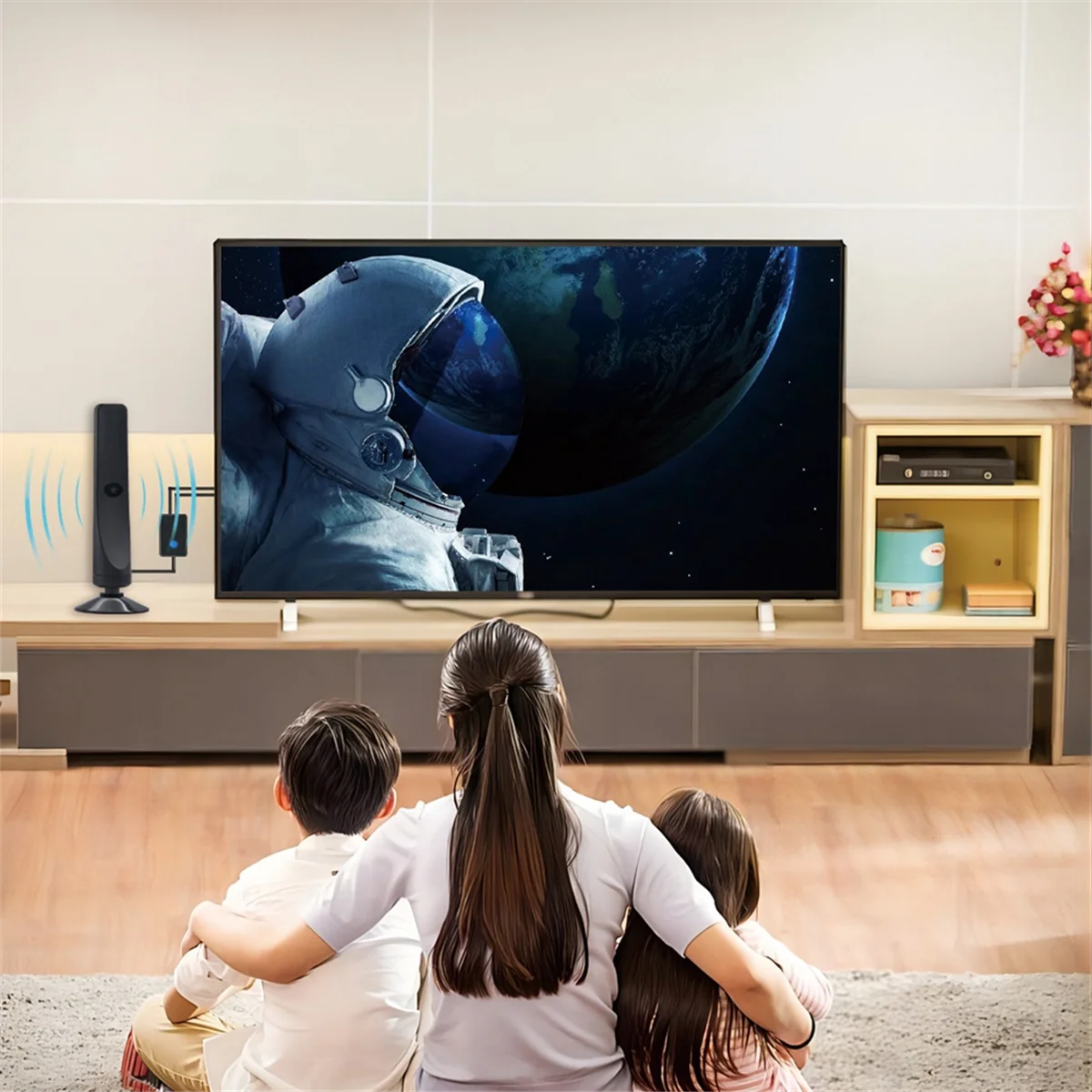 هوائي تلفاز رقمي داخلي عالي الكسب ، معزز إشارة مضخم ، استقبال HDTV واسع النطاق ، تلفاز منزلي