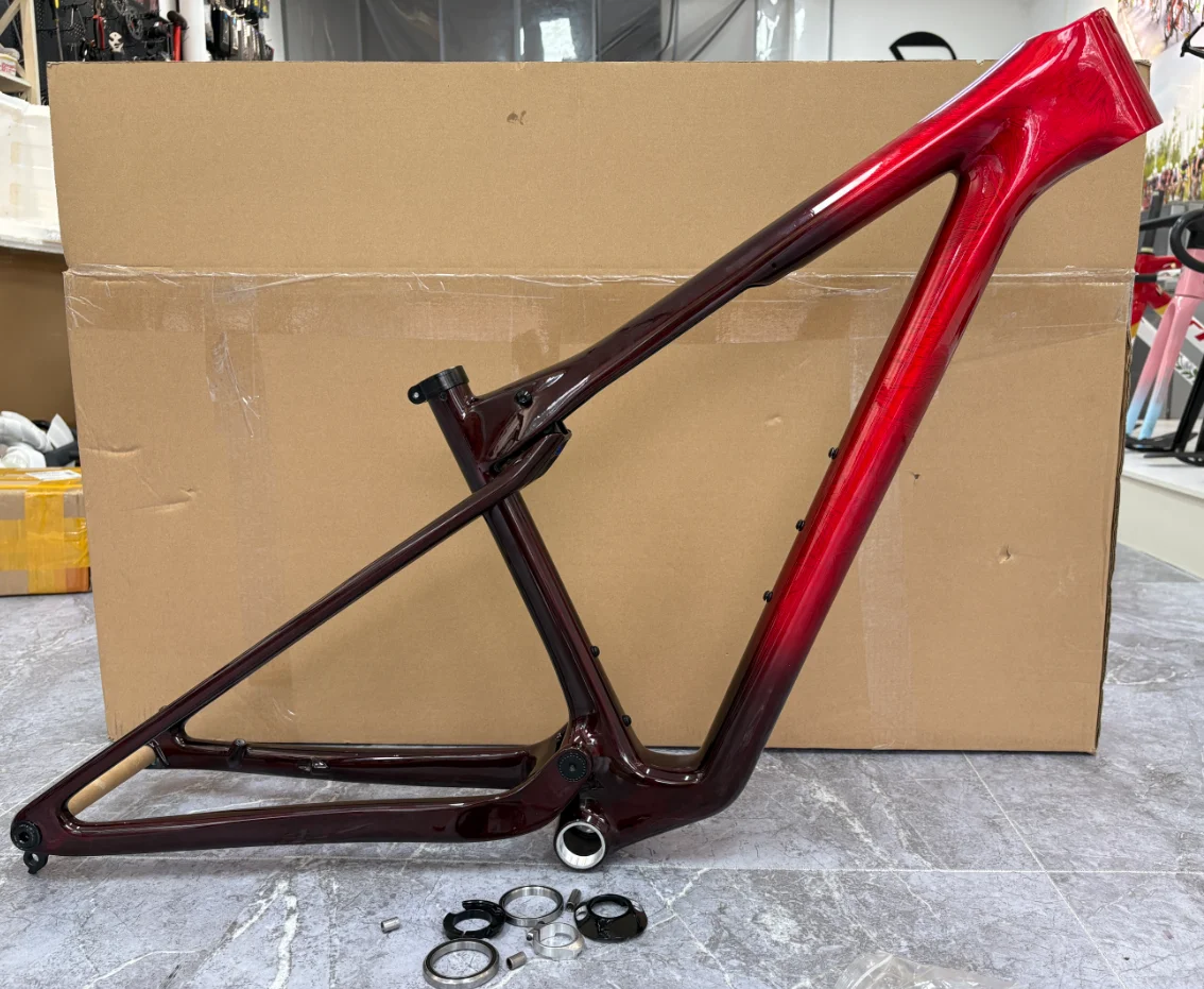 New carbon Soft Tail Frame XC off-road Mountain Frame 29er UDH Boost 148mm 29er*S/M/L Disc Brake MTB Carbon Bicycle frame