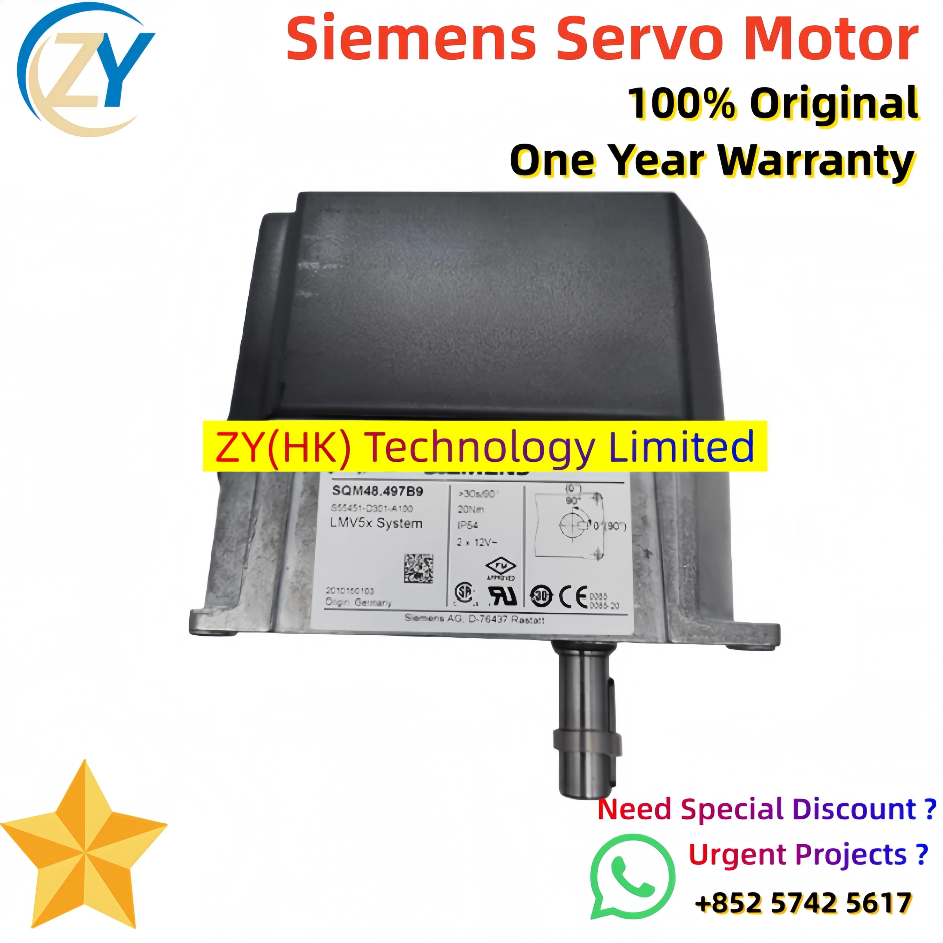 Genuine SQM45.295B9 SQM48.697B9A9 SQM48.497B9 SQM45.291B9A9WH SQM45 SQM48 Siemens Servo Motor Actuator【Price Negotiable】