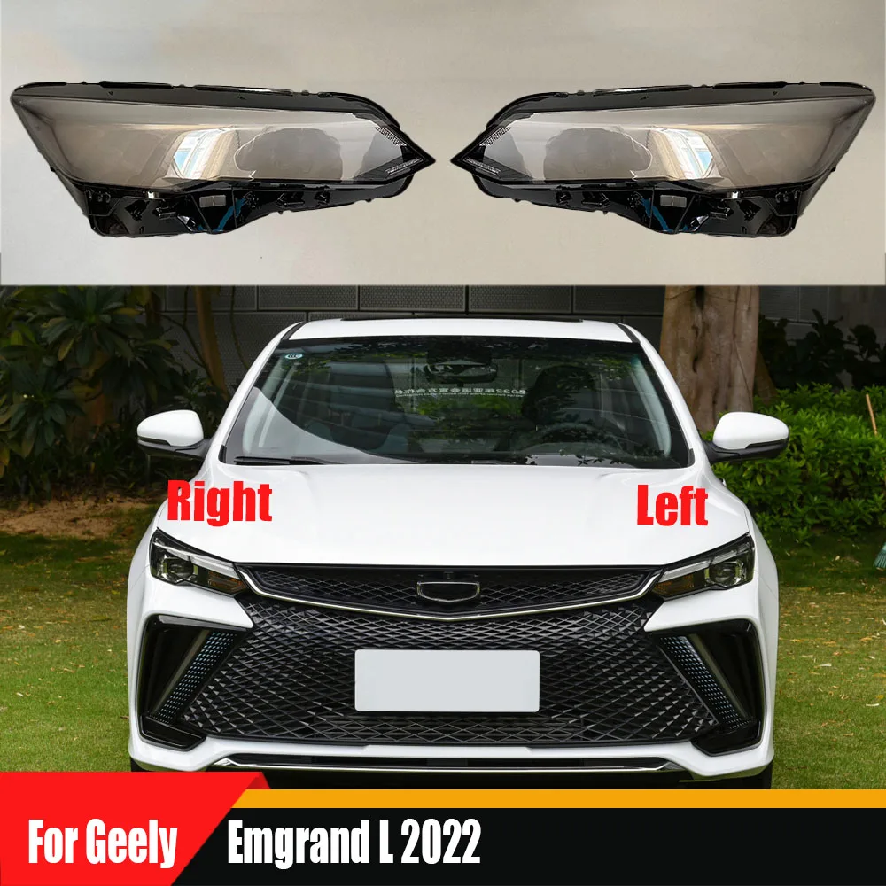 

For Geely Emgrand L 2022 Transparent Headlight Cover Lampshade Shell Headlamp Housing Durable Lens Plexiglass