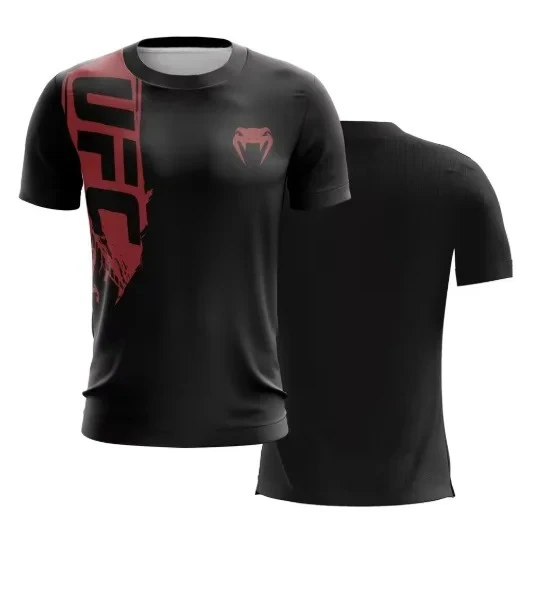 Camiseta Deportiva para Hombre, Nueva, Estilo UFC, para Fitness y Deportes, Jersey Transpirable para Gimnasio, Entrenamiento, Running, Casual, Unisex