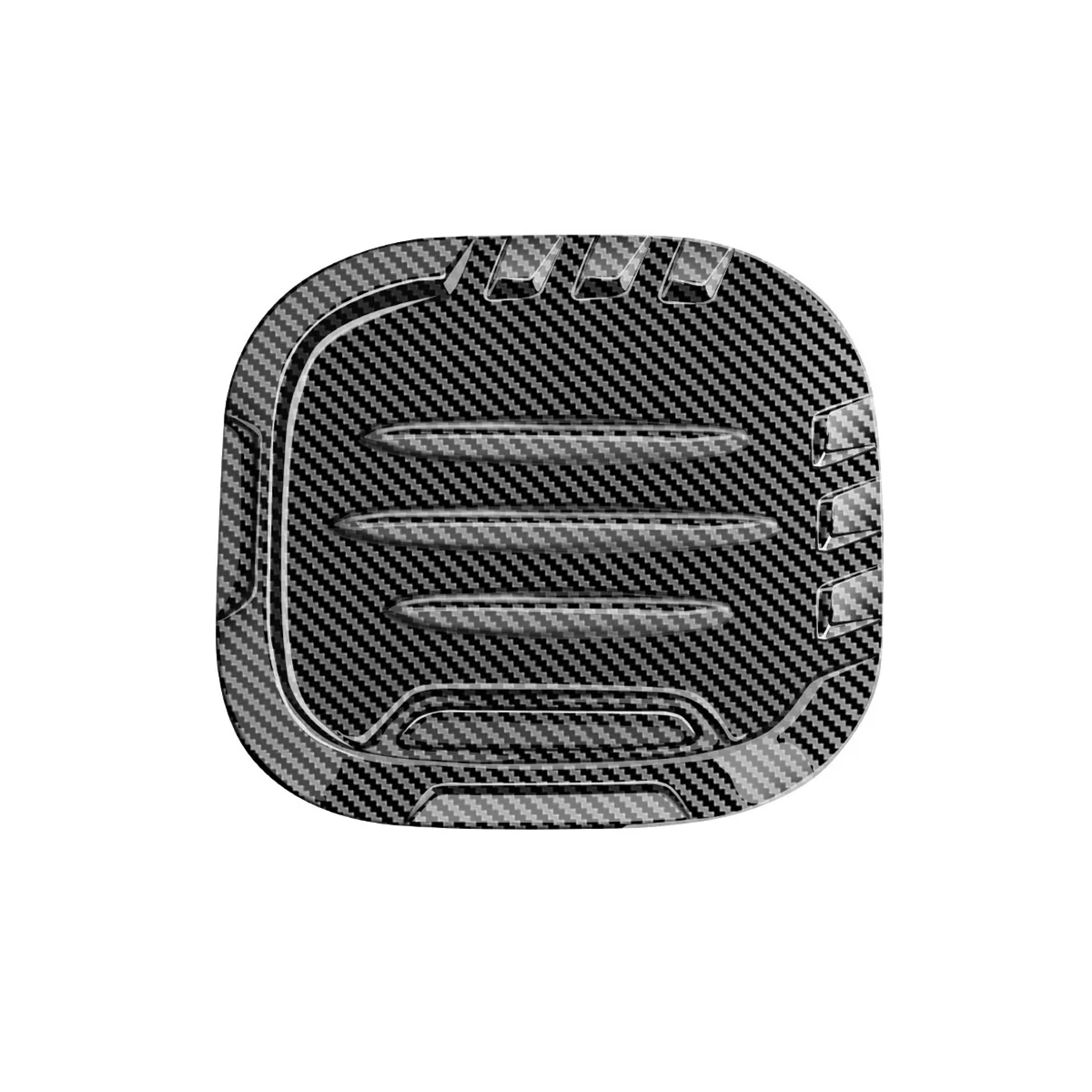 Car Fuel Tank Cap Cover Trim Oil Fuel Cap Protective for Toyota SIENTA 10 Series 2022 2023 Carbon Fiber Pattern