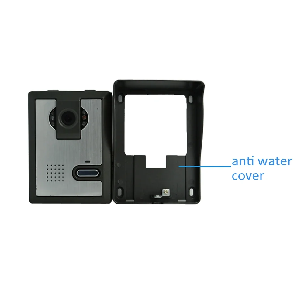 1Set Video Door Phone Intercom System 7" LCD Display Night Visible Camera Waterproof Wire Door Bell For Visitor Talk Back