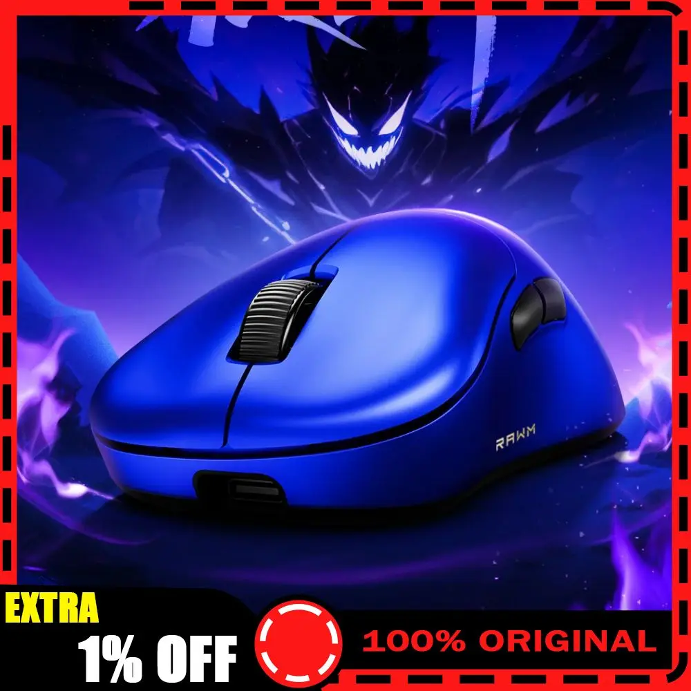 

Rawm Er21Pro Mouse 2-Mode Wired 2.4g 8k Polling Rate Paw3950 Sensor Nordic52840 Lightweight 49g Ergonomic Gaming Mice Gifts