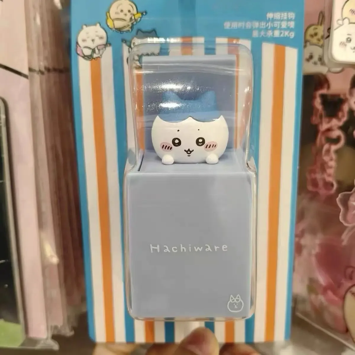 Yiji Sommer Dehnbarer Haken im Miniso-Stil, Usagi Hachiware Niedlicher Wandhaken, Kawaii Aufhängehaken für Taschen, Schlüssel und Mehr – Detail 3