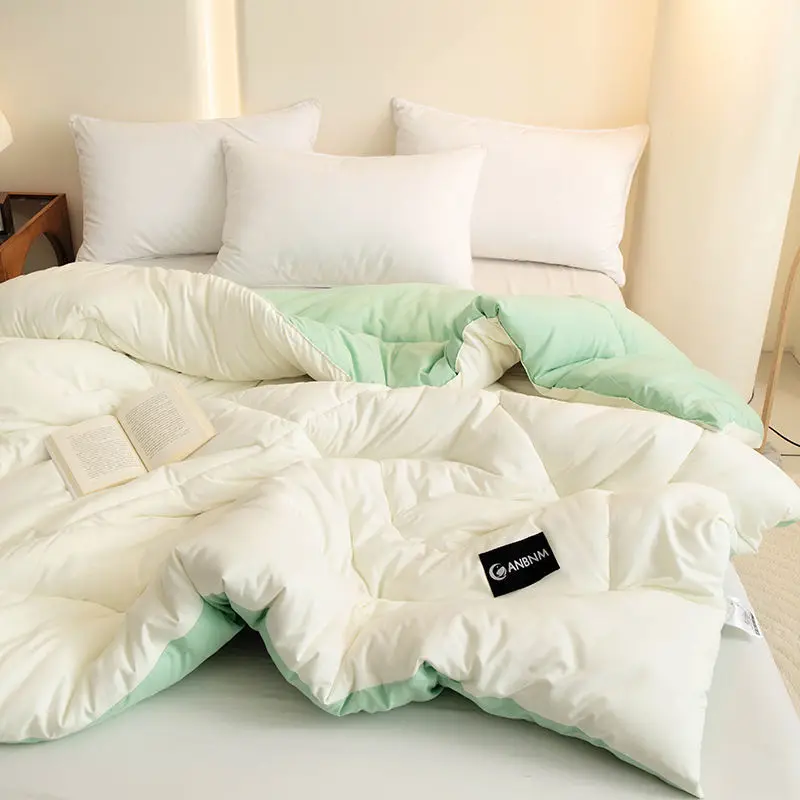 Thickened Winter Core Warmth Spring Autumn Single Air Conditioner Quilt Non Soy Fiber Thick Warm Quilt Core Winter Thick Quilt