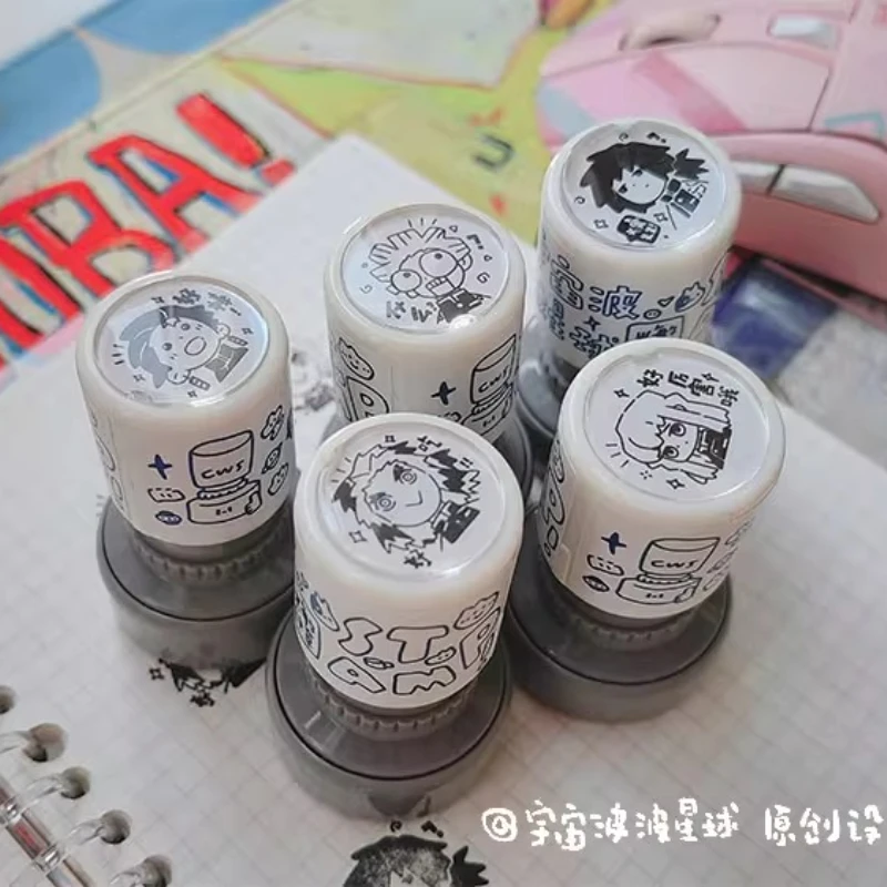 مجموعة طوابع Demon Slayer Photopolymer - طوابع أنيمي Tanjiro وGiyu وZenitsu وKyojuro لسكرابوكينغ وصنع البطاقات #5