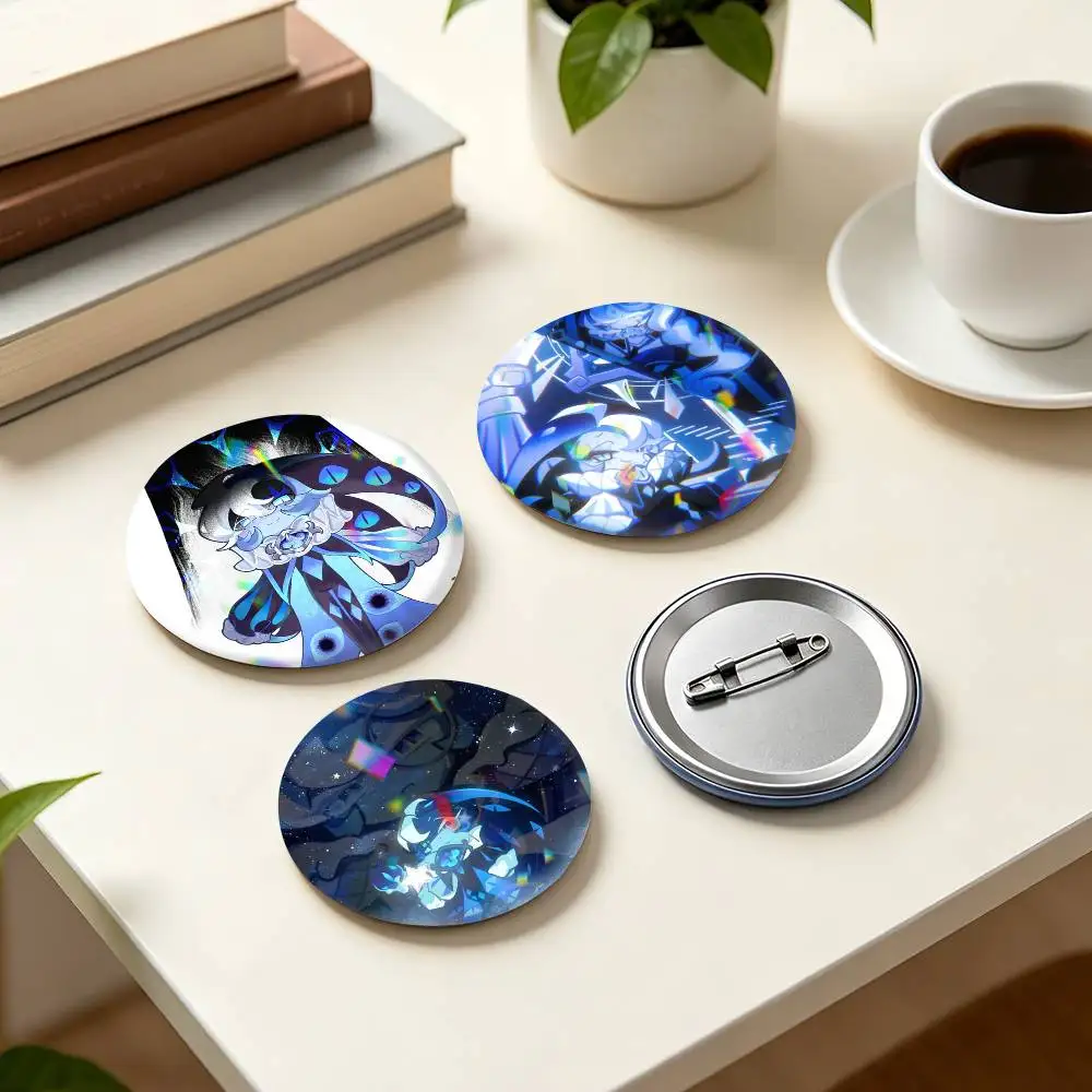 Cute S-Shadow milk cookie  25mm 32mm 44mm 58mm 75mm Brooches Badges Pins for Accessories Gift