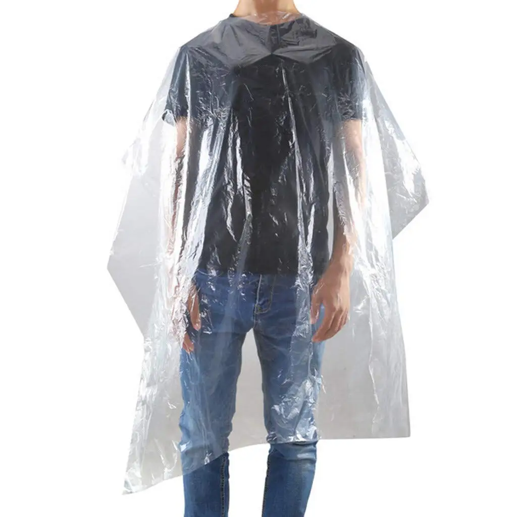 100Pcs 60*90cm Disposable Waterproof Barber Cape Hairdressing Shawl Barbershop Salon Apron Barber Supplies Professional view 5