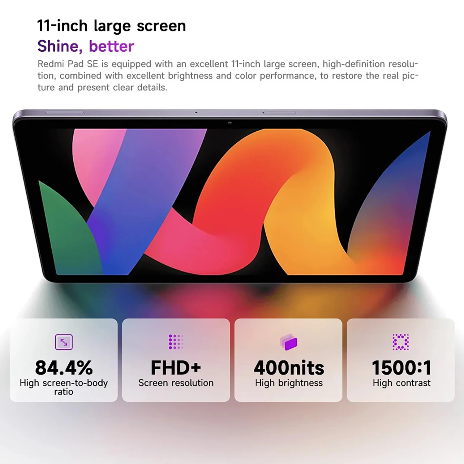 Redmi pad se wifi 11 "octa core 4 lautsprecher dolby atmos 8000mah bluetooth 3. 0 8mp, 6 5,3 gb