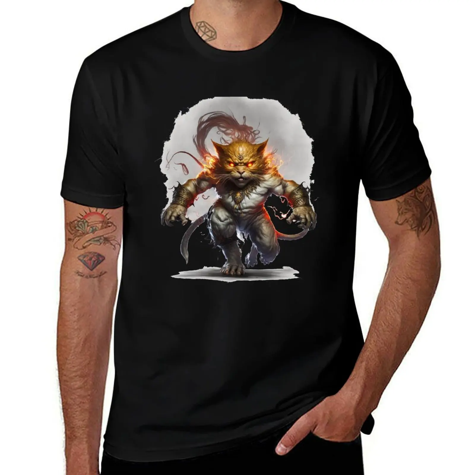 

balrog cat T-Shirt graphic shirts tees sublime custom t shirt plus size men clothing