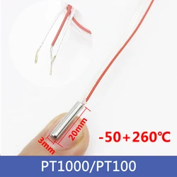 Stainless Steel PT100 Temperature Sensor,Small size Thermocoupl,Temperature high ,Corrosion, oil resistant and waterproof