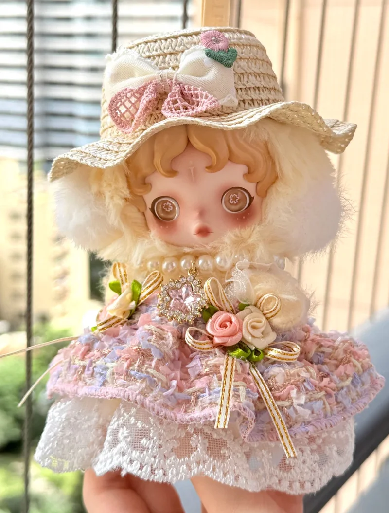 

New Products [Hand-Made] Sp Baby Clothes Light Weaving Garden Zhaohui With A Trace Dress Skirt Headdress Lovely And Exquisite