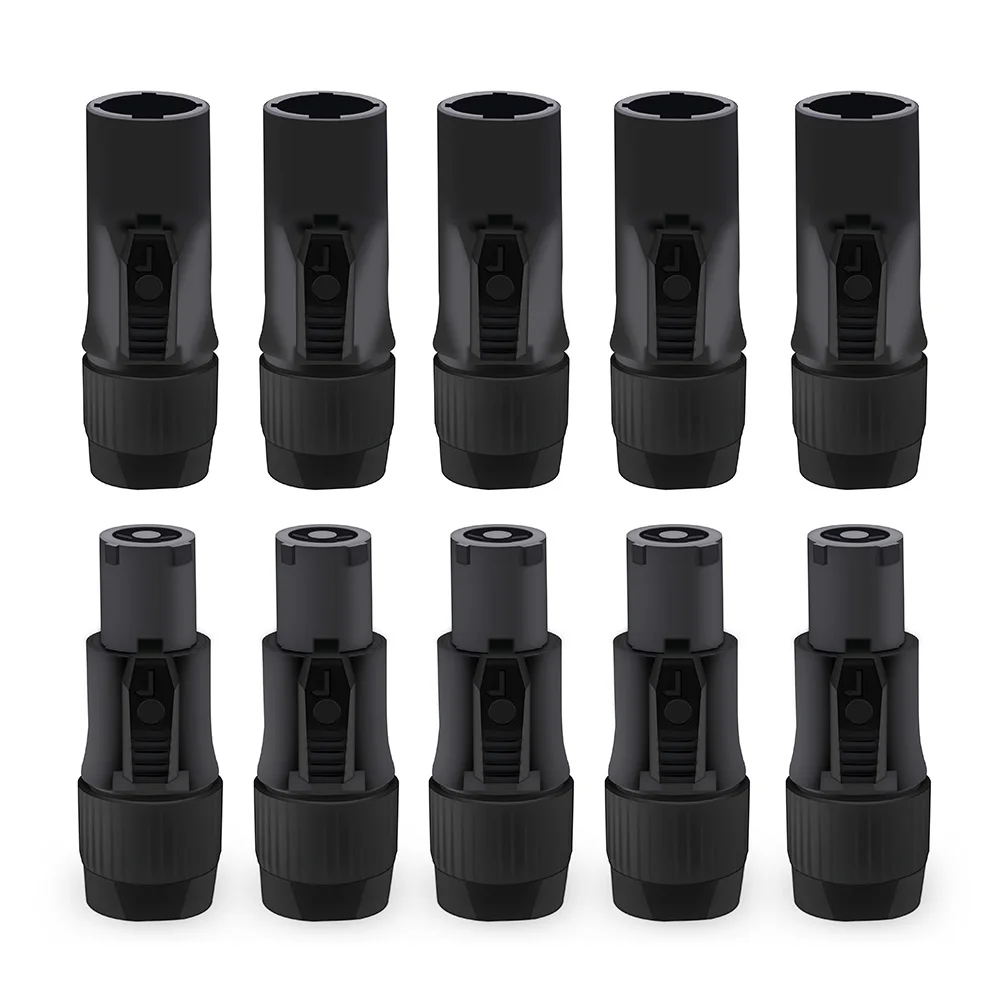 10 Stück neue IP65 wasserdichte Verriegelung PowerCon-Chassis-Anschlüsse NAC3MPX oder NAC3MX-W + NAC3FPX + Powercon True Connector NAC3FX-W