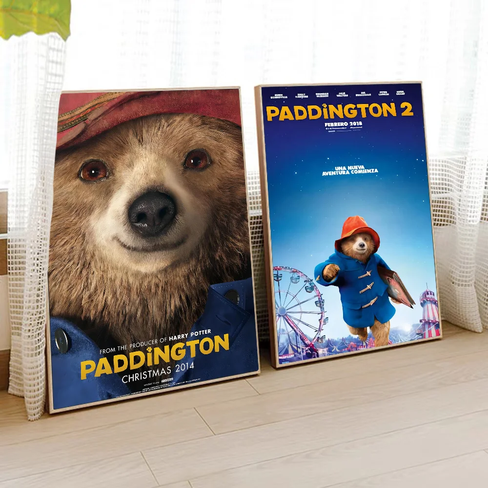 P-paddington Film DIY Poster lengket tahan air stiker kertas rumah kopi Bar stiker lukisan dinding