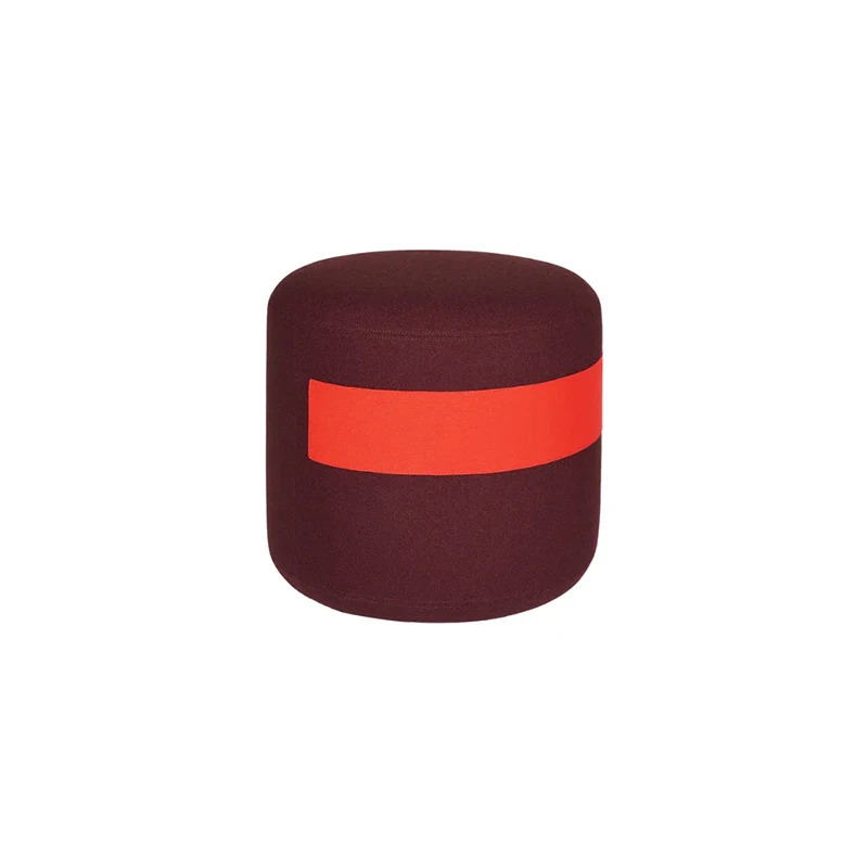 #Modern Simple New Arrival Customized Fabric Round Foot Stool Villa Home Living Room Designer Pouf Ottoman Bedroom Makeup Stool