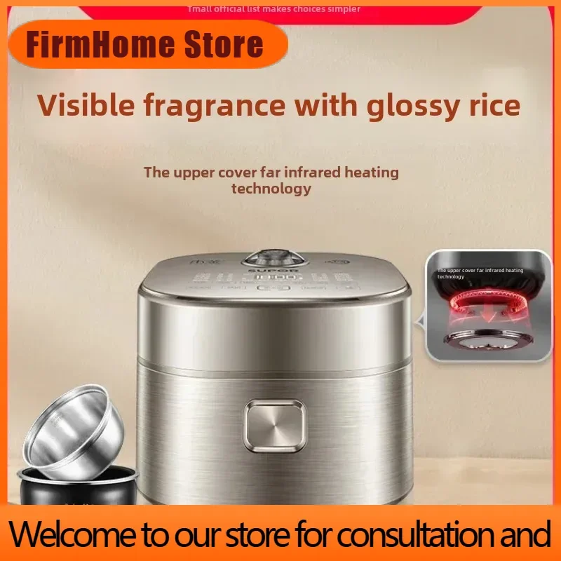FirmHome StoreFar-infrared Kettle Rice Cooker Household 4 Liters Large-capacity Smart Rice Cooker Rice Cooker 220V Electric