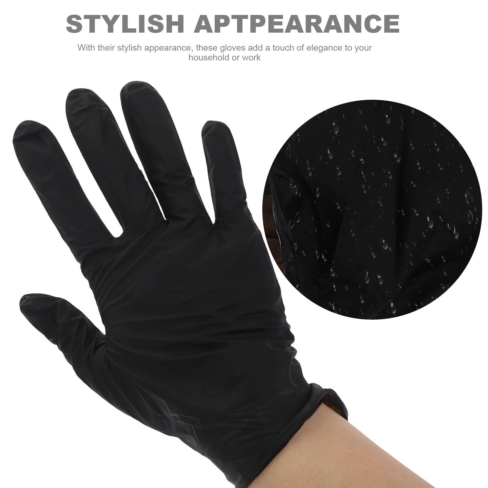 

100pcs Disposable Butyronitrile Gloves Anti-Skid Food Safe Kitchen Cleaning Dishwashing Protective Household Gloves