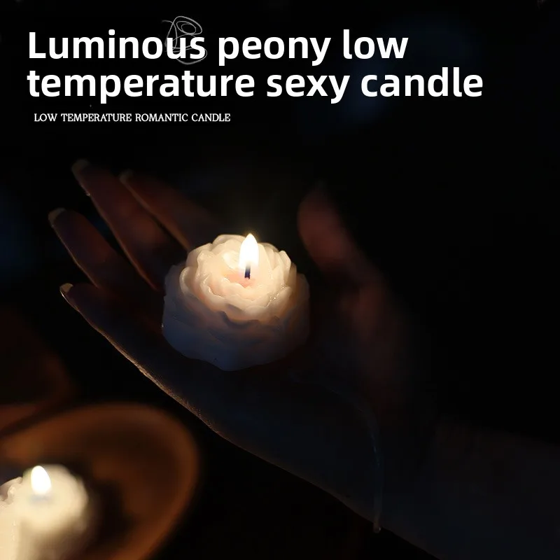 Vela de masaje de baja temperatura que brilla en la oscuridad, cera sexual para aromaterapia, cera de soja, regalo fácil de limpiar para pareja, vela sexual