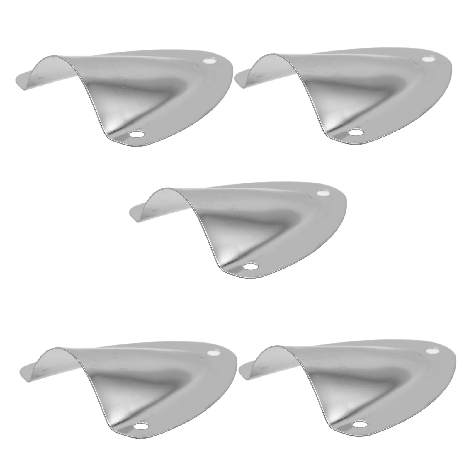 5Pcs Boat Marine Vent Cap Stainless Steel Clamshell Outlet Covers Cable Wire Hardware Yacht Ventilation Airflow