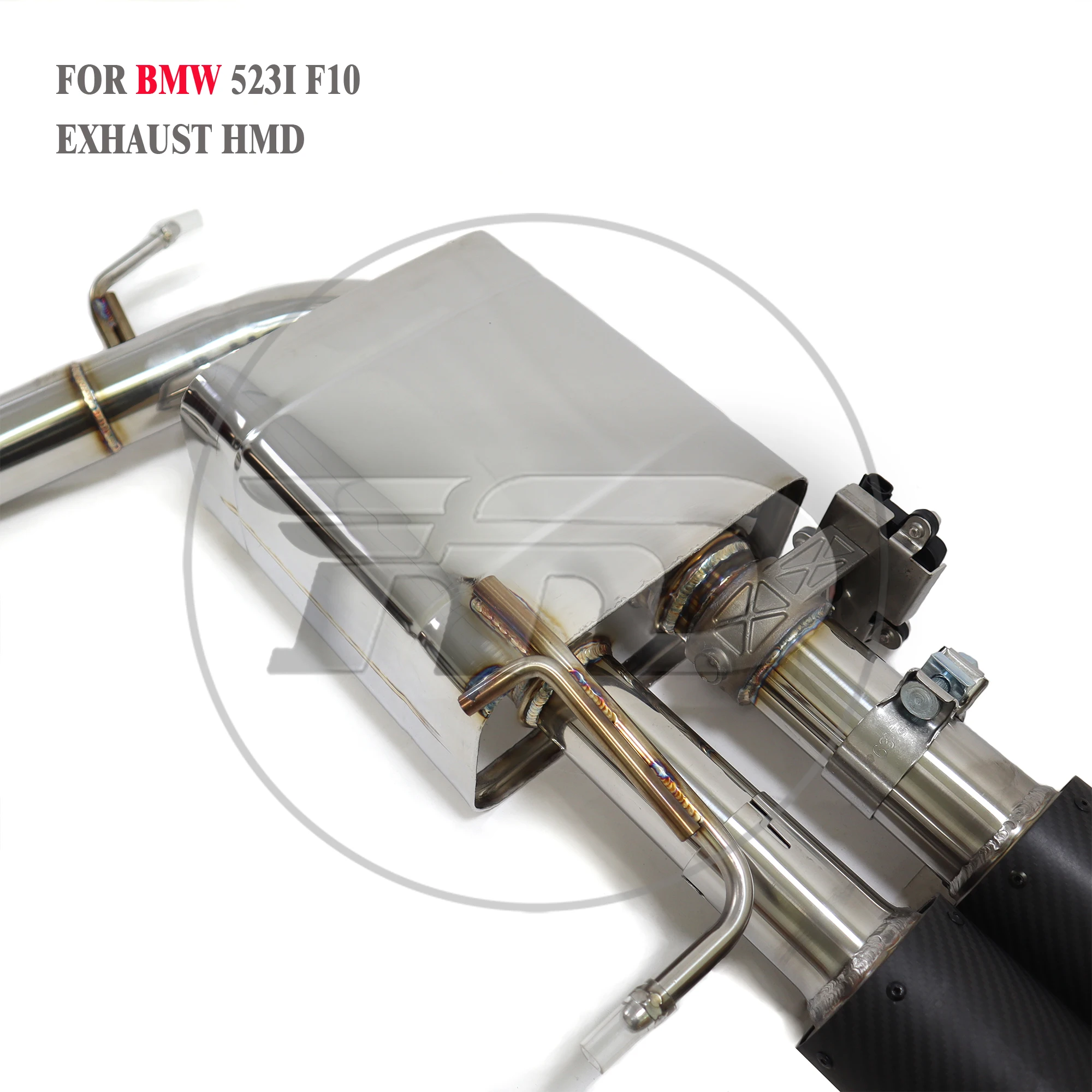 HMD رائجة البيع Catback ل BWM 523i F10 الفولاذ المقاوم للصدأ أداء خمار ماسورة العادم مع صمام التحكم عن بعد