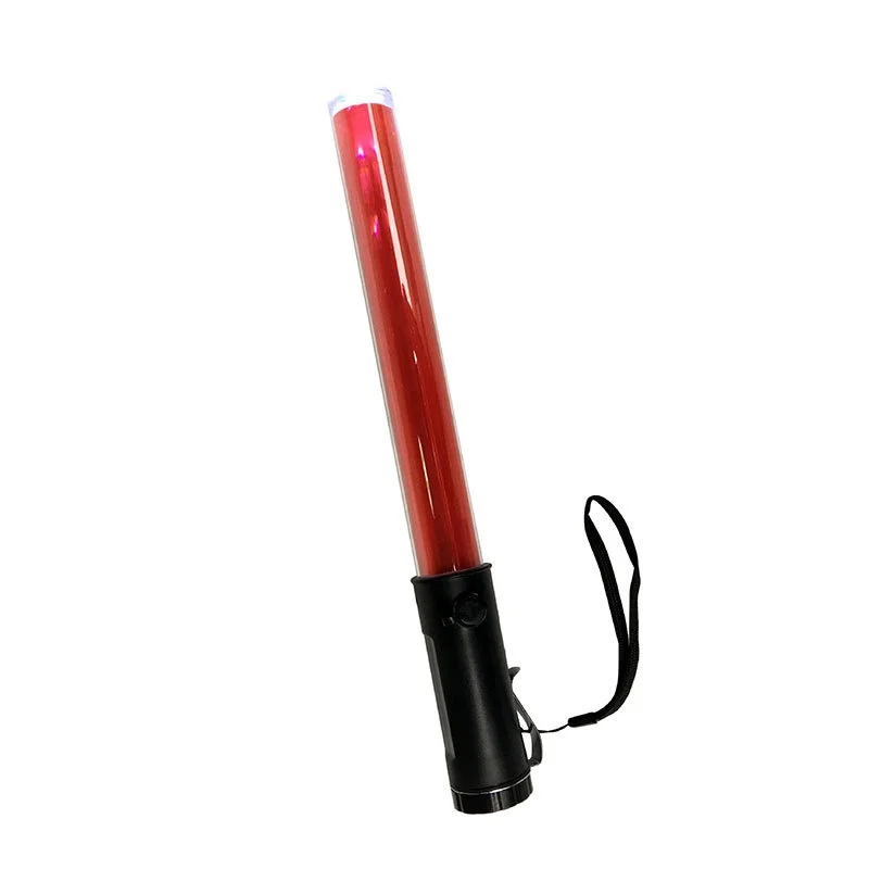 36cm LED Red Emergency Fluorescent Luminous Traffic Safety Warning Light Baton