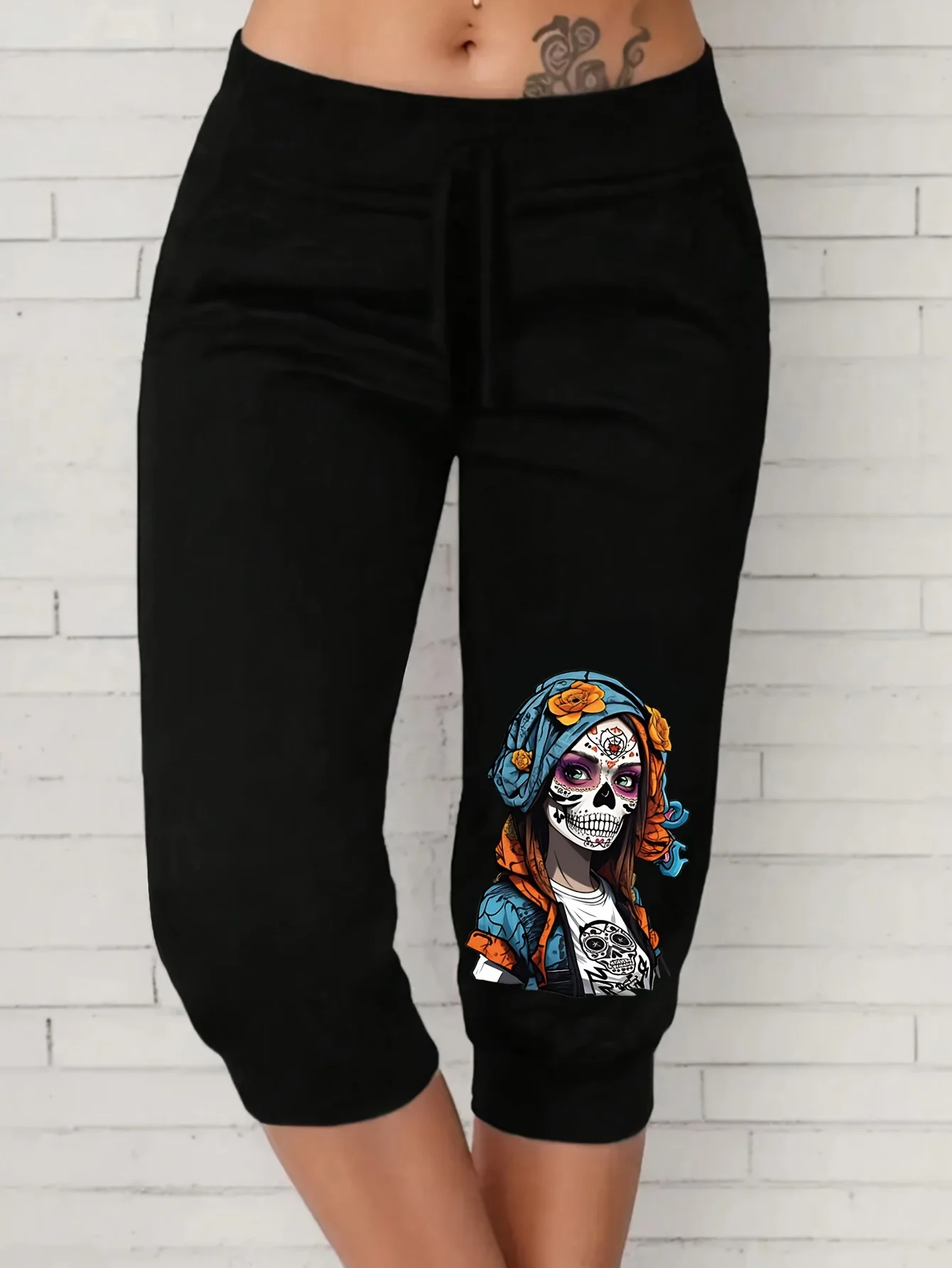 Calça casual feminina com cintura recortada, cordão de imitação, confortável calça haren transparente de verão poliéster, tamanho grande