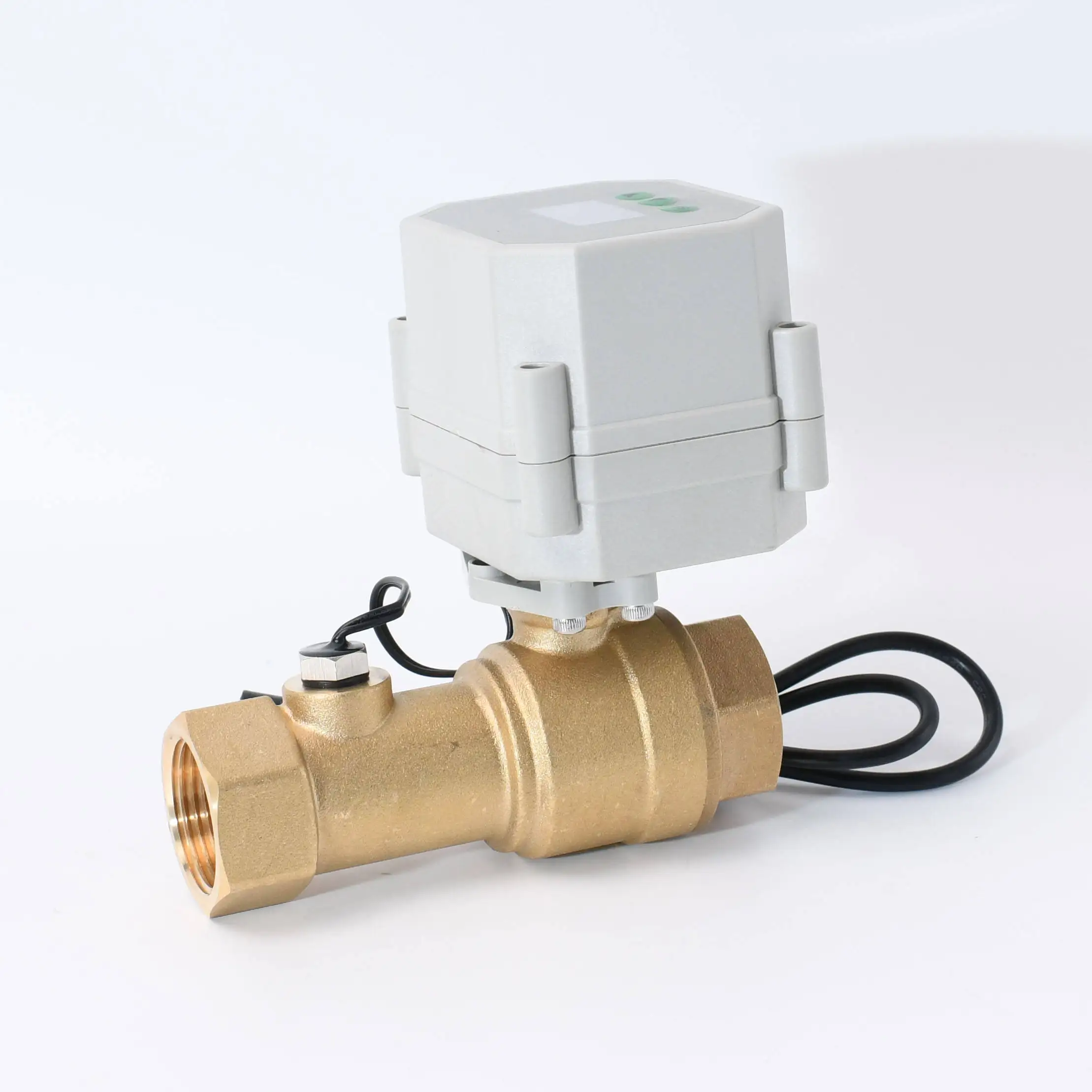 20253/4" 스테인리스 스틸 전동 볼 밸브 자동 배수 밸브 (타이머 포함)