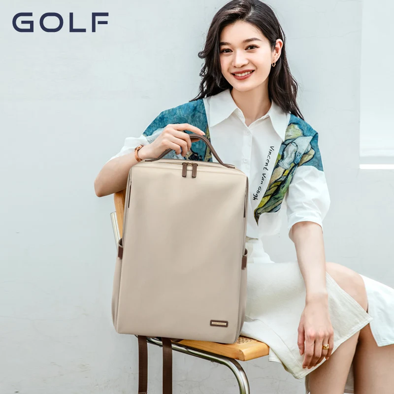 GOLF backpack for women, minimalist business computer backpack, new outdoor high-capacity travel bag, trendy student backpack