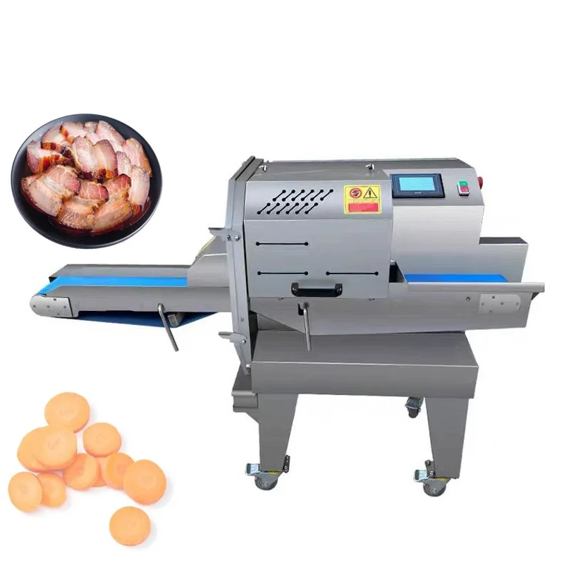 Industrial Commercial Restaurant Bacon Beef Cooked Meat Cutter Cutting Slicing Machine Meat Slicer