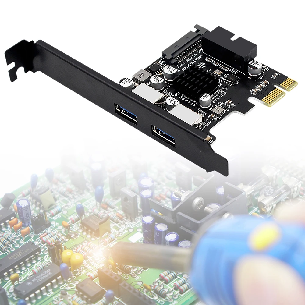 

Карта расширения USB 3.0 PCI Express 5 Гбит/с PCI-E к USB-карту расширения SATA 15-контактный порт питания для настольных ПК с ОС Windows/Linux