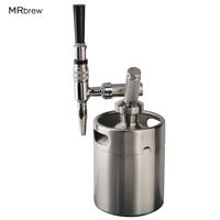 Nitro Cold Brew Coffee Maker Mini Keg Nitrogen Coffee Machine Dispenser System,2L Home Brew Coffee Keg & Stout Creamer Faucet