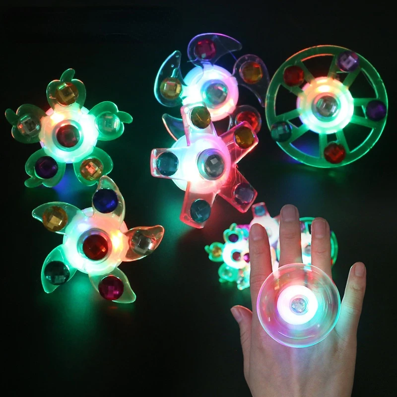 Creative Luminous Luminous Spinning Gyroscope Watch Ring Bracelet Toys Children Spinner Birthday Gift Glow In The Dark Toys