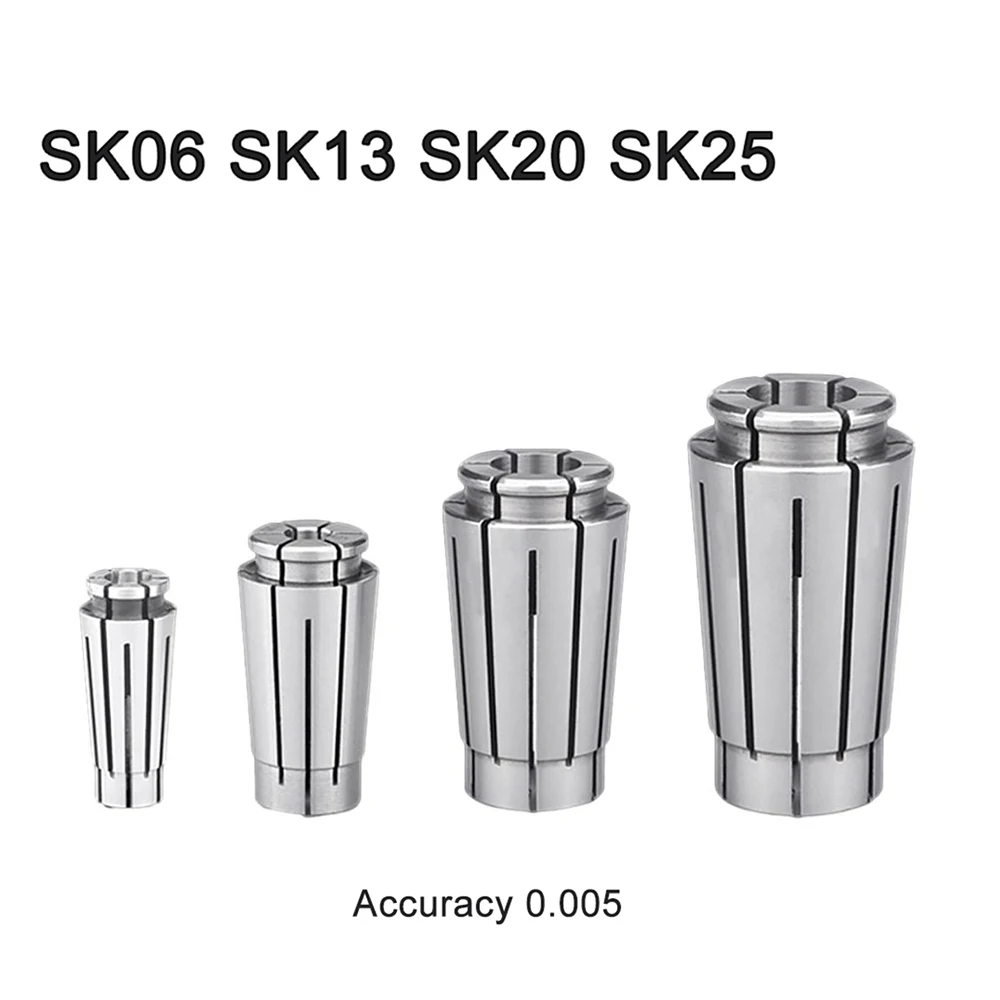 SK06 SK13 SK20 SK25 Spring Steel Collet Chuck Accuracy 0.005 CNC Toolholder Tixtures Engraving Machine Milling Clamping Tools