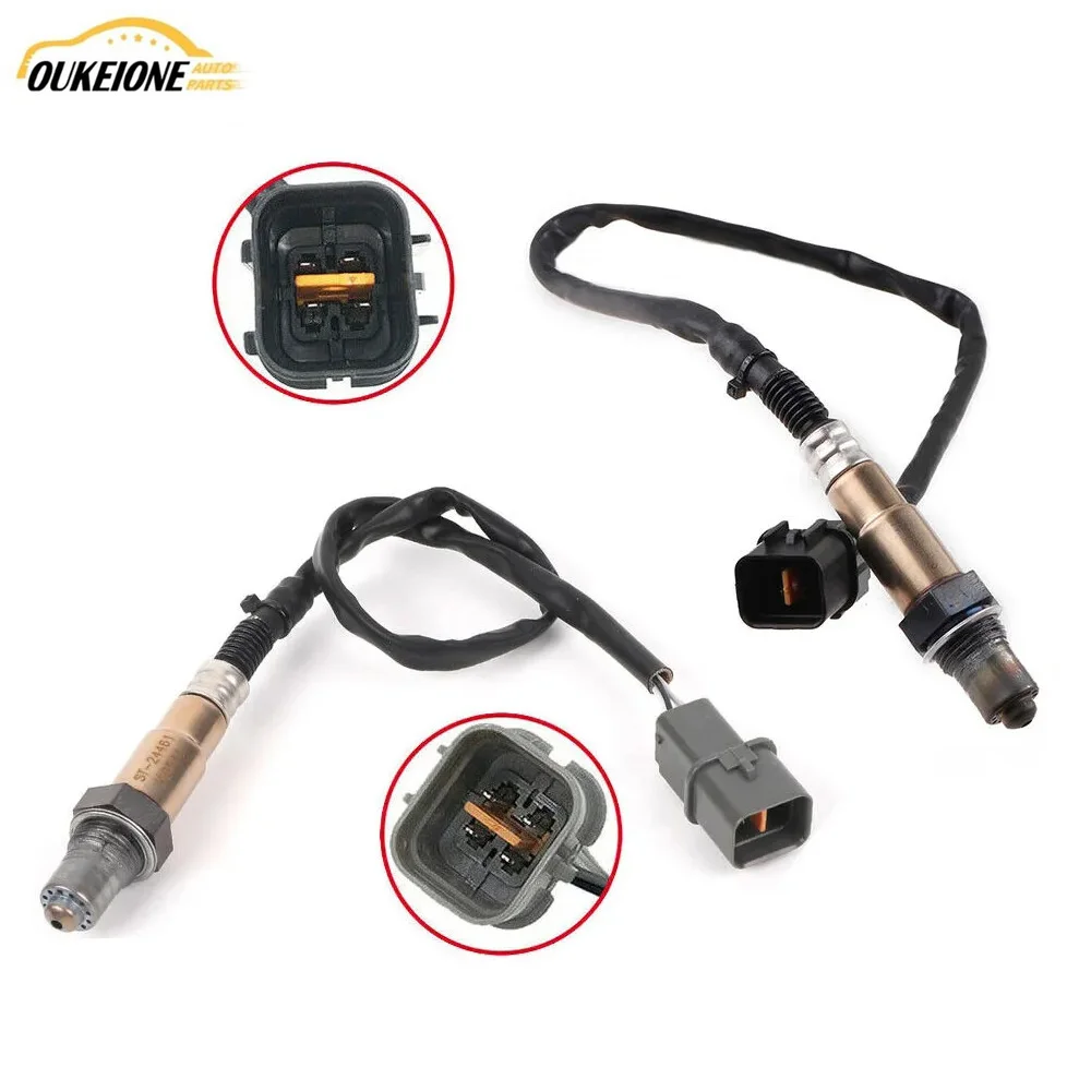 2Pcs for 2007 2008 2009 Hyundai Santa Fe Kia Rondo Optima Upstream Downstream Oxygen O2 Sensor Lambda Car Accessories