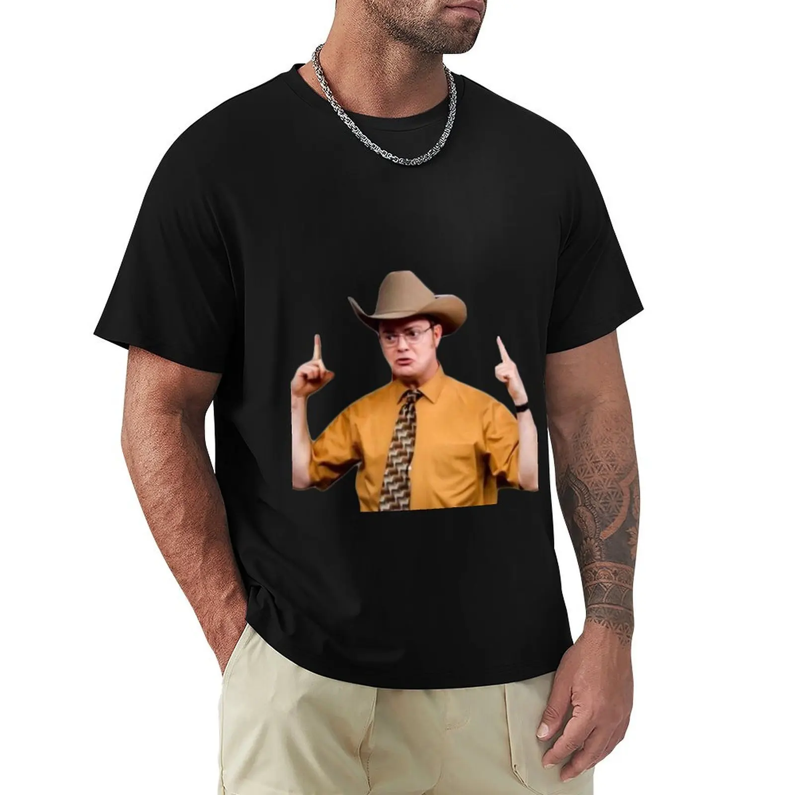 

dwight cowboy T-Shirt blanks custom shirt football t shirt aesthetic clothes t shirts for men graphic