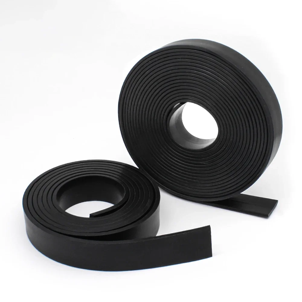 Picture 6: 1 Meter Thick 2/3/5mm Black Silicone Rubber Seal Strip Width 10/15/20/30/40/50mm  Anti-Slip Damper Sealing Gasket Heat Resistant