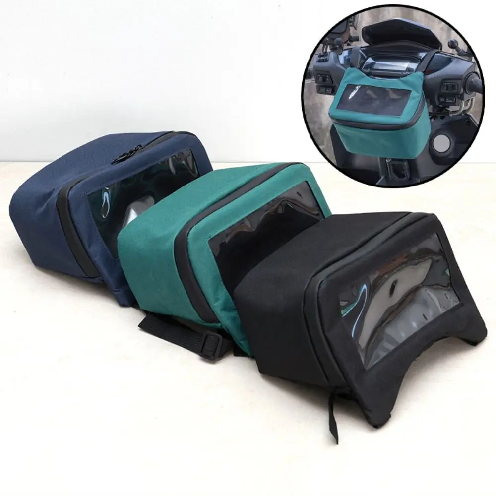 Viewing Window Mountain Bike Bag Waterproof Large Capacity Motorcycle Electric Scooter Bag Storage Bag Durable Bicycle Front Bag