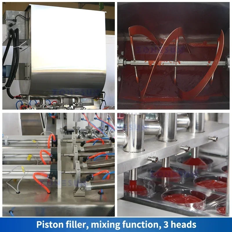 ZONESUN ZS-DDP270 Automatic Blister Packing Machine for Liquid Filling & Sealing in Food and Cosmetic Lines